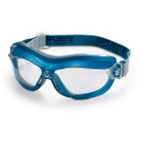 Gafas montura integral con ocular claro antiempañante Mod. 'X7' - Azul