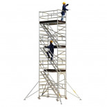 Andamio de aluminio con escaleras internas Svelt Tempo Safe Confort - 2,00x10,20 metros