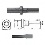 Cincel para martillos neumáticos inserción Hexagonal 14,80x60 de 330mm