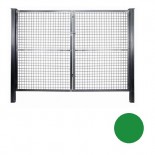 Puerta mallazo verde de 2 hojas - 1'50 x 3'00 metros