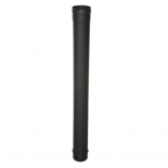 Tubo simple de 80mm y 1 metro inox 316 negro Bronpi para estufas pellet